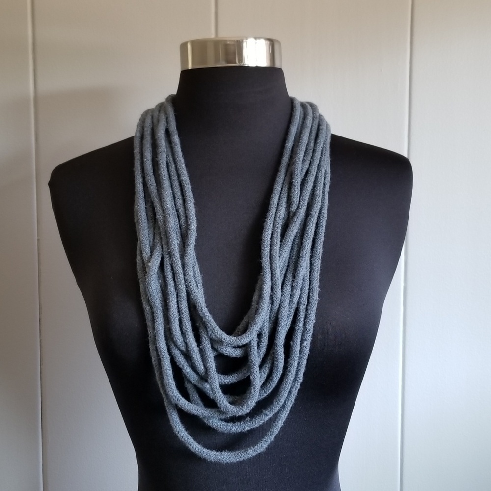 Dark Gray Layered Necklace